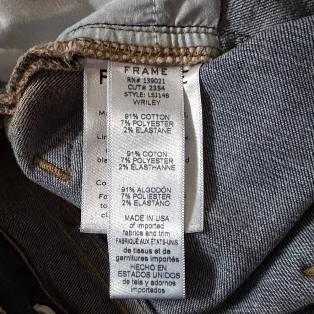 Frame Denim Le Skinny de Jeanne RN# 139021 CUT# 2354 STYLE# LSJ148 WRILEY Sz 26 - Picture 8 of 15